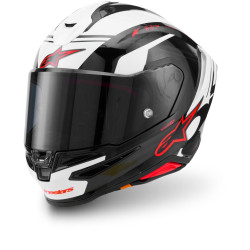 Přilba S-R7 A-CORE, ALPINESTARS (černá/bílá/červená) 2026