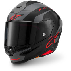 Přilba S-R7 A-CORE, ALPINESTARS (černá/šedá/červená matná) 2026