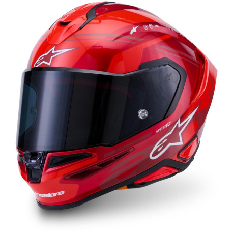 Přilba S-R7 A-CORE, ALPINESTARS (červená/bílá) 2026