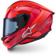 Přilba S-R7 A-CORE, ALPINESTARS (červená/bílá) 2026