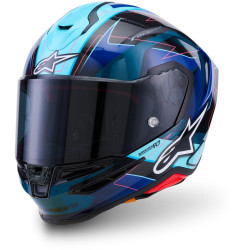 Přilba S-R7 KINETIS, ALPINESTARS (černá/modrá/růžová fluo/bílá) 2026