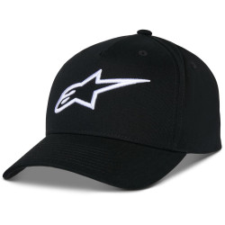 Kšiltovka AGELESS SNAPBACK, ALPINESTARS (černá/bílá)