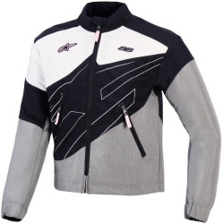 Bunda STELLA MOSHELL, ALPINESTARS, dámská (černá/šedá/bílá off white/růžová) 2026