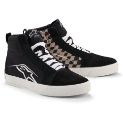Boty RIDE-63 CANVAS, ALPINESTARS (černá/světle šedá/šachovnicový vzor) 2026