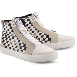 Boty RIDE-63 CANVAS, ALPINESTARS (černá/bílá/šachovnicový vzor) 2026