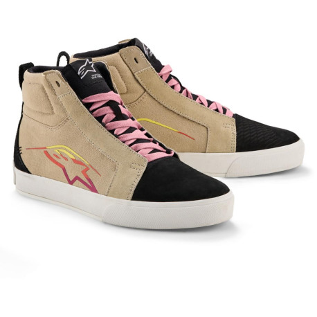 Boty RIDE-63 CANVAS, ALPINESTARS (krémová/černá/bílá) 2026