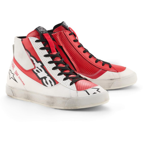 Boty STATED FLAIR, ALPINESTARS (bílá/červená) 2026
