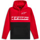 Mikina PARALLEL HOODIE, ALPINESTARS (červená/černá)