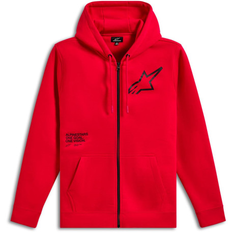 Mikina TRANSVERSE HOODIE, ALPINESTARS (červená)