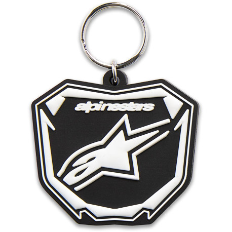 Klíčenka PLATE, ALPINESTARS (černá/bílá)