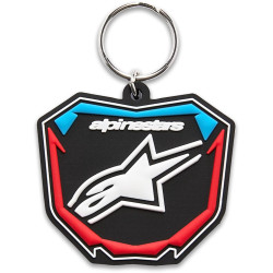 Klíčenka PLATE, ALPINESTARS (černá/modrá/červená)