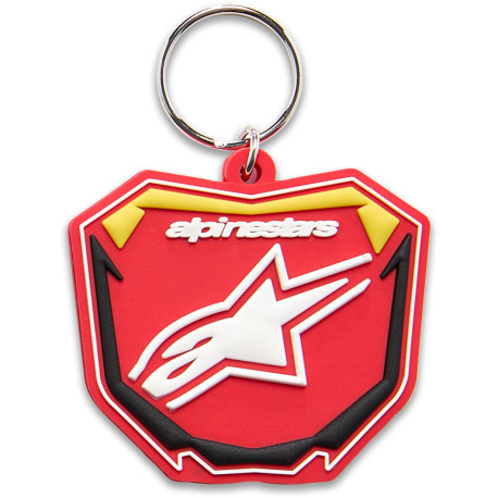 Klíčenka PLATE, ALPINESTARS (červená/žlutá fluo/černá)