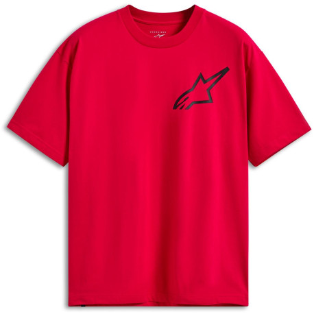Triko ONE OVERSIZED CSF, ALPINESTARS (červená)