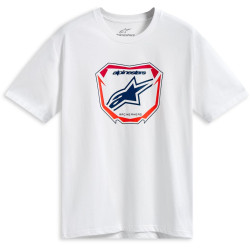 Triko PLATE CSF, ALPINESTARS (bílá)