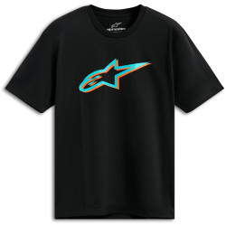 Triko AGELESS SHADOW CSF, ALPINESTARS (černá/tyrkysová)