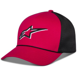 Kšiltovka AGELESS SHADOW TRUCKER, ALPINESTARS (červená/černá)