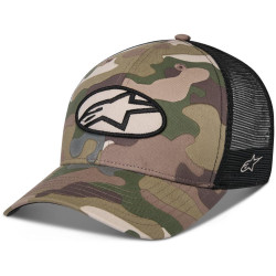 Kšiltovka OBLIQUE CAMO TRUCKER, ALPINESTARS (zelená camo/černá)