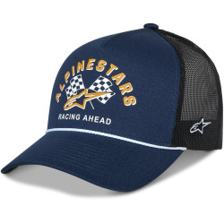 Kšiltovka FINISHER TRUCKER, ALPINESTARS (modrá/černá)