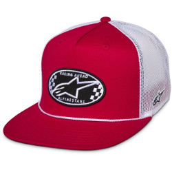 Kšiltovka CONTENDER TRUCKER, ALPINESTARS (červená/bílá)