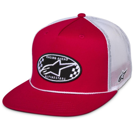 Kšiltovka CONTENDER TRUCKER, ALPINESTARS (červená/bílá)