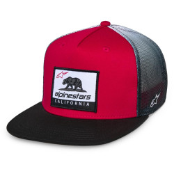 Kšiltovka CALI GRADIENT TRUCKER, ALPINESTARS (červená/černá/bílá)