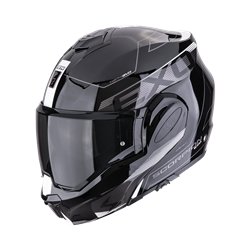 Moto přilba SCORPION EXO-TECH EVO TRAVELLER černo/bílá - VÝPRODEJ