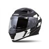 Moto přilba Cassida Integral 3.0 RoxoR černá/bílá/šedá - VÝPRODEJ