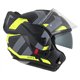 Moto přilba Cassida MultiFlip Korp černá matná/žlutá fluo/šedá - VÝPRODEJ