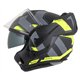 Moto přilba Cassida MultiFlip Korp černá matná/žlutá fluo/šedá - VÝPRODEJ