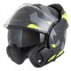 Moto přilba Cassida MultiFlip Korp černá matná/žlutá fluo/šedá - VÝPRODEJ