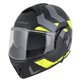 Moto přilba Cassida MultiFlip Korp černá matná/žlutá fluo/šedá - VÝPRODEJ
