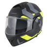 Moto přilba Cassida MultiFlip Korp černá matná/žlutá fluo/šedá - VÝPRODEJ