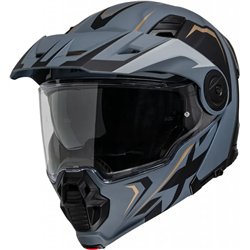 Výklopná enduro helma iXS VENTURE 1.0 MIPS matná černo-zlatá - VÝPRODEJ