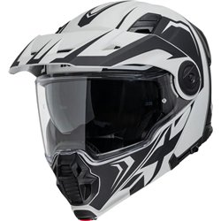 Výklopná enduro helma iXS VENTURE 1.0 MIPS světle šedá-matně černá - VÝPRODEJ